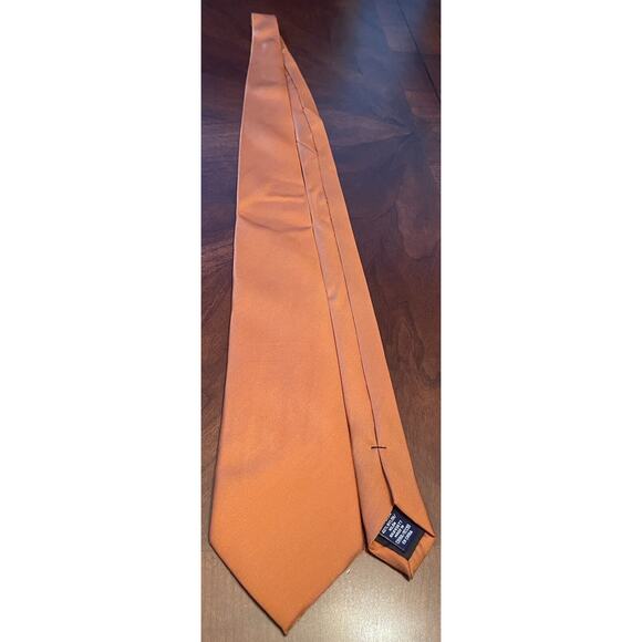 Stafford Performance Orange 60% Silk 40% Nylon Men’s Neck Tie Made In China - Picture 3 of 9